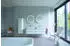 Duravit Happy D.2 Plus Waschtischunterbau wandhängend für Aufsatzbecken links 1600 x 550 x 354 mm Nussbaum gebürstet HP4944L6969
