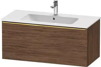 Duravit D-Neo mit 1 Auszug Griff Gold Poliert 1010 x 440 x 462 mm Nussbaum dunkel Matt DE4263034210000
