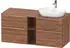 Duravit D-Neo Konsolenwaschtischunterschrank für Becken rechts mit 4 Auszügen und 2 Fächern Griff Gold Poliert 1400 x 644 x 550 mm ... DE4970R34790000