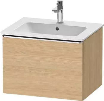 Duravit D-Neo mit 1 Auszug Griff Chrom Hochglanz 610 x 440 x 462 mm Eiche Natur Matt DE4261010300000