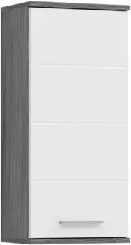 xonox.home Blake H&auml;ngeschrank Wei&szlig; Hochglanz / Rauchsilber 35x77x25cm (X02B2721)