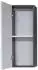 trendteam Line Badhängeschrank Weiß Hochglanz/Rauchsilber 30x77x24cm (189850103)