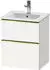 Duravit D-Neo Waschtischunterschrank mit 2 Auszügen Griff Gold Poliert 510 x 625 x 402 mm - Weiß Matt - DE4360034180000