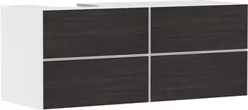 Hansgrohe Xevolos E 137 x 55.5 x 55 cm with 4 drawers left-hand, matt white, dark oak (54236730)