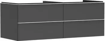 Hansgrohe Xelu Q 136 x 48.5 x 55 cm with 4 drawers diamond grey matt, matt white (54087700)