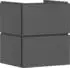 Hansgrohe Xilesa E 53 x 47 cm, 2 drawers slate grey matt (54252760)