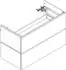 Hansgrohe Xilesa E 98 x 47 cm, 2 drawers slate grey matt (54262760)