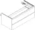 Hansgrohe Xelu Q 118 x 48.5 x 55 cm with 2 drawers glossy white, chrome (54082000)