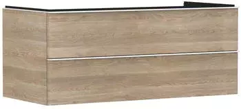 Hansgrohe Xelu Q 118 x 48.5 x 55 cm with 2 drawers natural oak, matt white (54084700)