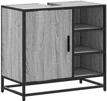 vidaXL Waschbeckenunterschrank Grau Sonoma 65x33x60cm Holzwerkstoff (849287)