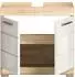 xonox.home Lambada Waschbeckenunterschrank 60x56x34cm Sonoma-Eiche/weiß (X06F1705)