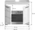 xonox.home Lambada Waschbeckenunterschrank 60x56x34cm Sonoma-Eiche/weiß (X06F1705)