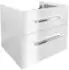 Fackelmann Oxford Waschbecken-Unterschrank hängend, weiß, 60cm, 2 Schubladen (4008033833127)