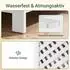 SoBuy Waschbeckenunterschrank 2 Türen offenes Regal Weiß 80x31,5x60,5cm (BZR210-W)