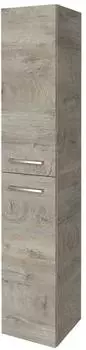 Fackelmann B.Style Hochschrank 2-t&uuml;rig, 30x162cm, Eiche Natur, T&uuml;ranschlag rechts