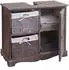 MCW MCW-H20 Waschbeckenunterschrank Paulownia Holz Korb-Schublade 60x65x31cm, Braun (MCW-H20)