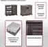 MCW MCW-H20 Waschbeckenunterschrank Paulownia Holz Korb-Schublade 60x65x31cm, Braun (MCW-H20)