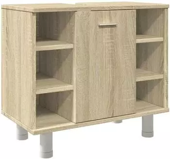 vidaXL Badezimmerschrank Sonoma-Eiche 60x32x53,5 cm Holzwerkstoff (856142)