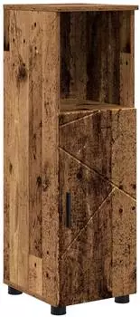 vidaXL Badezimmerschrank mit T&uuml;r, Altholz, 30x35x95cm (883322)