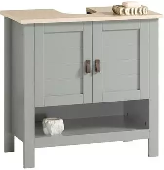 SoBuy Waschbeckenunterschrank mit Schiebet&uuml;r Hellgrau 60x30x60cm (BZR69-HG)