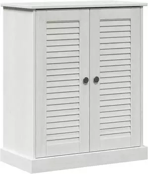 vidaXL VIGO Badezimmerspiegelschrank Wei&szlig;/Antikwei&szlig; 68x34x80cm (4019108)