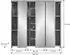 xonox.home Grado Spiegelschrank Nox Oak 80x75x20cm (X2FB8725)
