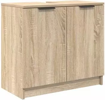vidaXL Badezimmerspiegelschrank Sonoma-Eiche 64,5x33,5x59cm (880739)