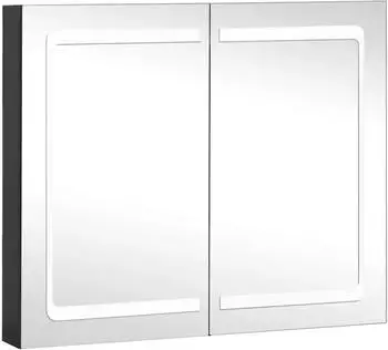 vidaXL LED-Spiegelschrank Bad 80x12,2x68cm (325545)