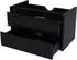 MCW Waschbeckenunterschrank B19 Hochglanz Soft-Close 2 Schubladen 50x80cm Schwarz (MCW-B19)