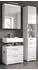 Inn.Furn Shawn Badezimmer-Hochschrank 2-türig, weiß Hochglanz, 37x191cm