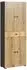 trendteam PureBliss Hochschrank anthrazit/Eiche Rillenoptik 70x186x31cm (233710384)