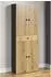 trendteam PureBliss Hochschrank anthrazit/Eiche Rillenoptik 70x186x31cm (233710384)