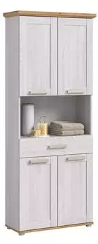 xonox.home Verona Hochschrank breit, Sibiu L&auml;rche, 74x187x34cm (X70K5713)