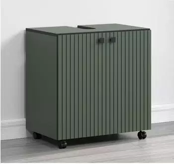 trendteam PureBliss Waschbeckenunterschrank Holzwerkstoff Gr&uuml;n 60x64x42cm (233730313)