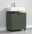 trendteam PureBliss Waschbeckenunterschrank Holzwerkstoff Grün 60x64x42cm (233730313)