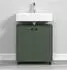 trendteam PureBliss Waschbeckenunterschrank Holzwerkstoff Grün 60x64x42cm (233730313)