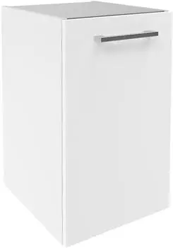 Fackelmann Verona Waschbeckenunterschrank 1 T&uuml;r links, Wei&szlig; Hochglanz, 35x57,5x39,7cm
