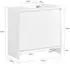 SoBuy Waschbeckenunterschrank 2 Türen Weiß 60x61x30cm (BZR157-W)