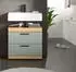 Inn.Furn Shawn Waschbeckenunterschrank 2 Schubladen Salbeigrün Eiche 60cm (GE70121-04)