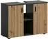 xonox.home Mone Waschbeckenunterschrank 2 Türen Basalt Nachbildung 80x59x30cm (X7EE1708)