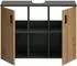 xonox.home Mone Waschbeckenunterschrank 2 Türen Basalt Nachbildung 80x59x30cm (X7EE1708)