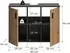 xonox.home Mone Waschbeckenunterschrank 2 Türen Basalt Nachbildung 80x59x30cm (X7EE1708)
