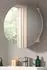 Inn.Furn Roove Spiegelschrank rund, weiß, Soft-Close, 70cm
