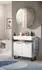Inn.Furn Roove Spiegelschrank rund, weiß, Soft-Close, 70cm