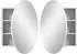 Inn.Furn Roove Spiegelschrank rund, weiß, Soft-Close, 70cm