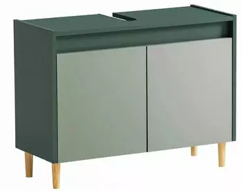 Schildmeyer Lovis Waschbeckenunterschrank 80x60,1x33cm waldgr&uuml;n/pistazie