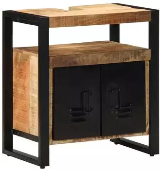 vidaXL Waschbeckenunterschrank Massivholz Kiefer 55x35x60cm (4013605)