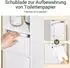 SoBuy BZR34-K-W Hochschrank schmal, weiß, mit Schublade und Tür (BZR34-K-W)
