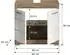 xonox.home Wave Waschbeckenunterschrank Nox Oak Nachbildung, weiß hochglanz (X06E4705)