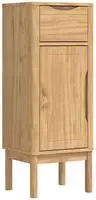 vidaXL Badezimmerschrank mit Regal FLORO Wachsbraun 35 x 30 x 90 cm